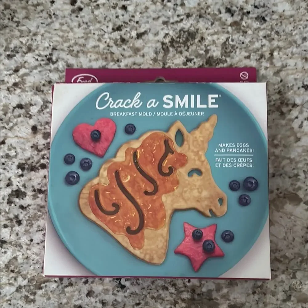 Fred Blue and Pink Unicorn Breakfast Mold